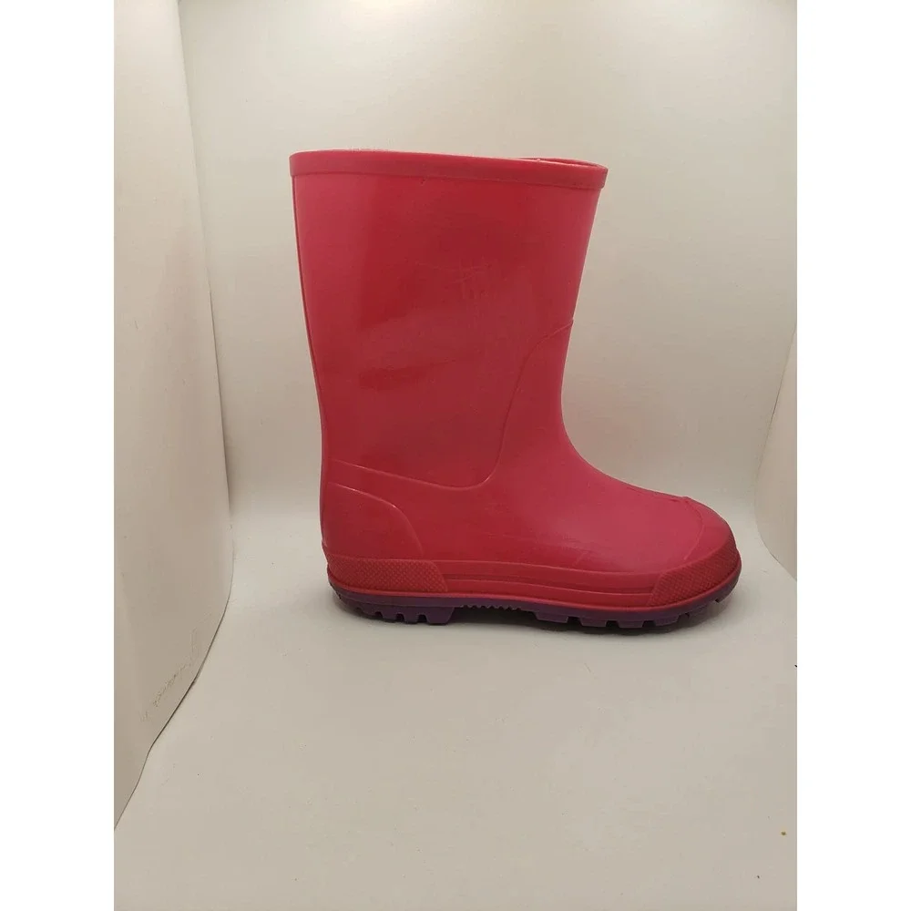 Kids Pink Rain Boots Purple Sole Waterproof Rubber Boots Size 9-10 Canada‎
